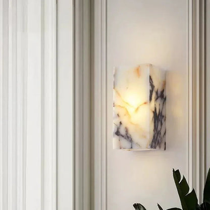 Avely Block Marble Wall Light | Celestre
