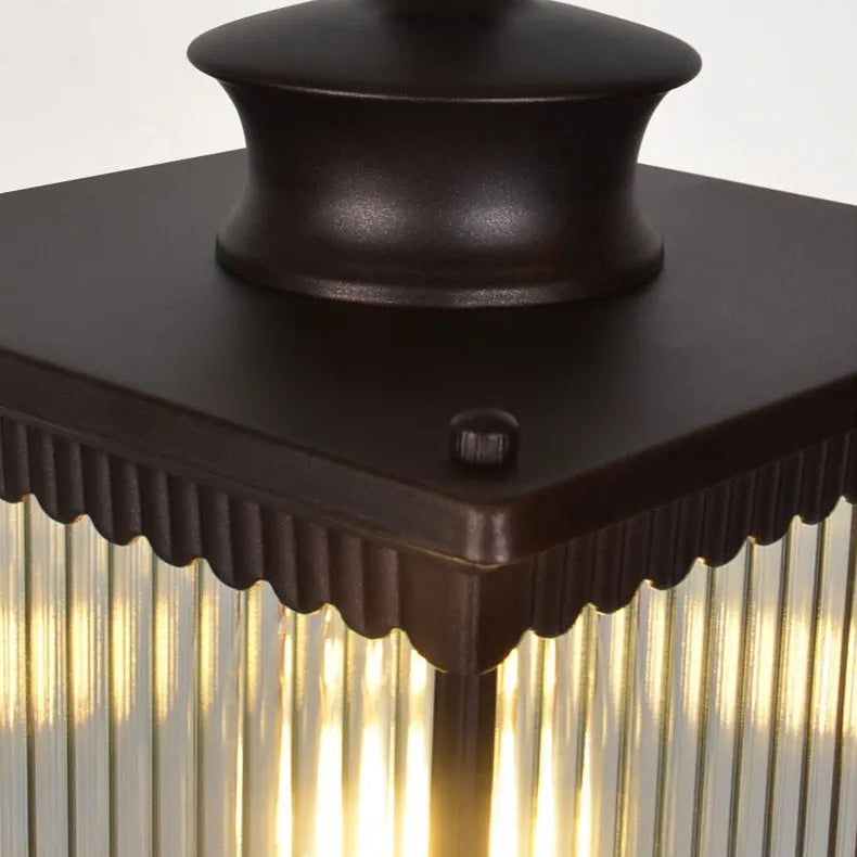 Nune Lantern Ribbed Bollard Light | Celestre
