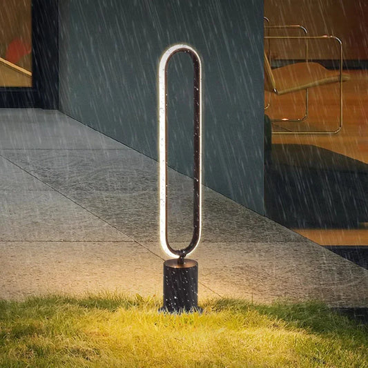Rine Hoop Oval Bollard Light H 40 cm Without Stake | Celestre