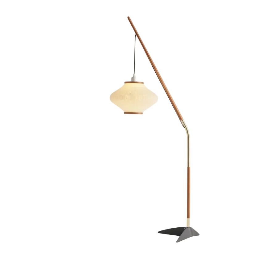 Biro Pleated Arc Floor Lamp | Celestre