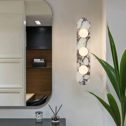 Sysa Marble Slab Wall Light 3 Lights | Celestre