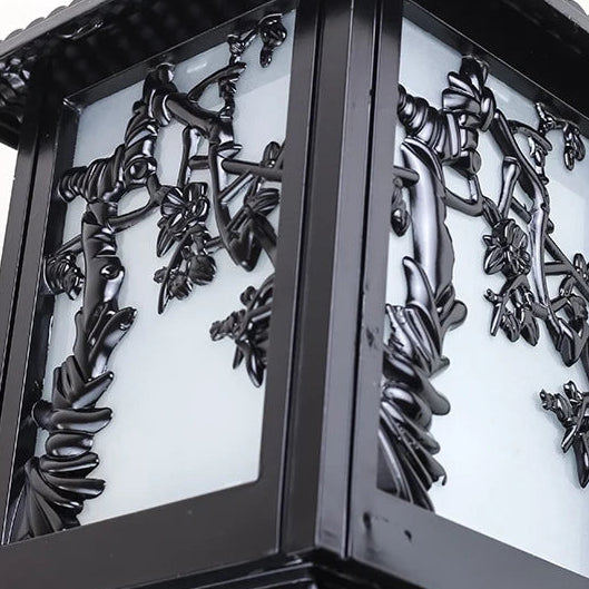 Isli Lantern Floral Pillar Light | Celestre