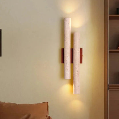 Enzo Travertine Duo Wall Light | Celestre