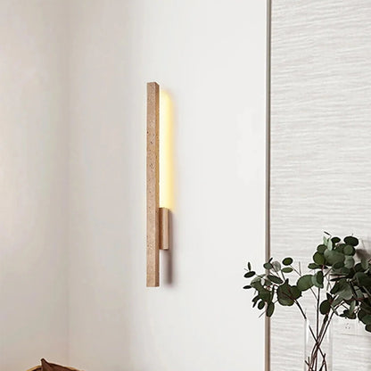 Elmi Travertine Strip Wall Light | Celestre