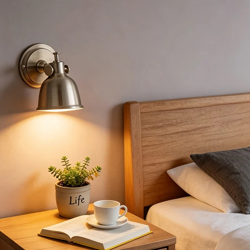 Kivra Minimalist Adjustable Spotlight Wall Light Silver | Celestre