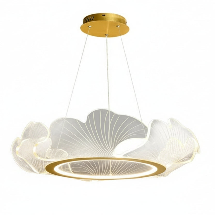 Cavo Ginkgo Leaf Round Chandelier | Celestre