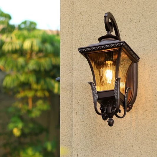Lenu Retro Outdoor Wall Lantern H 41 cm | Celestre