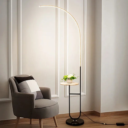 Nira Nordic Arc Floor Lamp | Celestre
