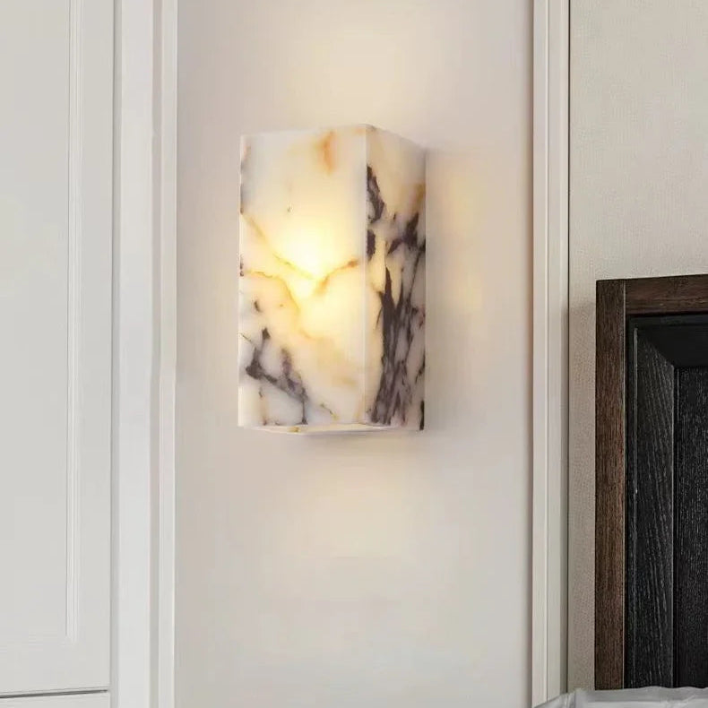 Avely Block Marble Wall Light | Celestre