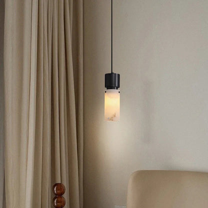 Nexa Marble Cylinder Pendant Light | Celestre