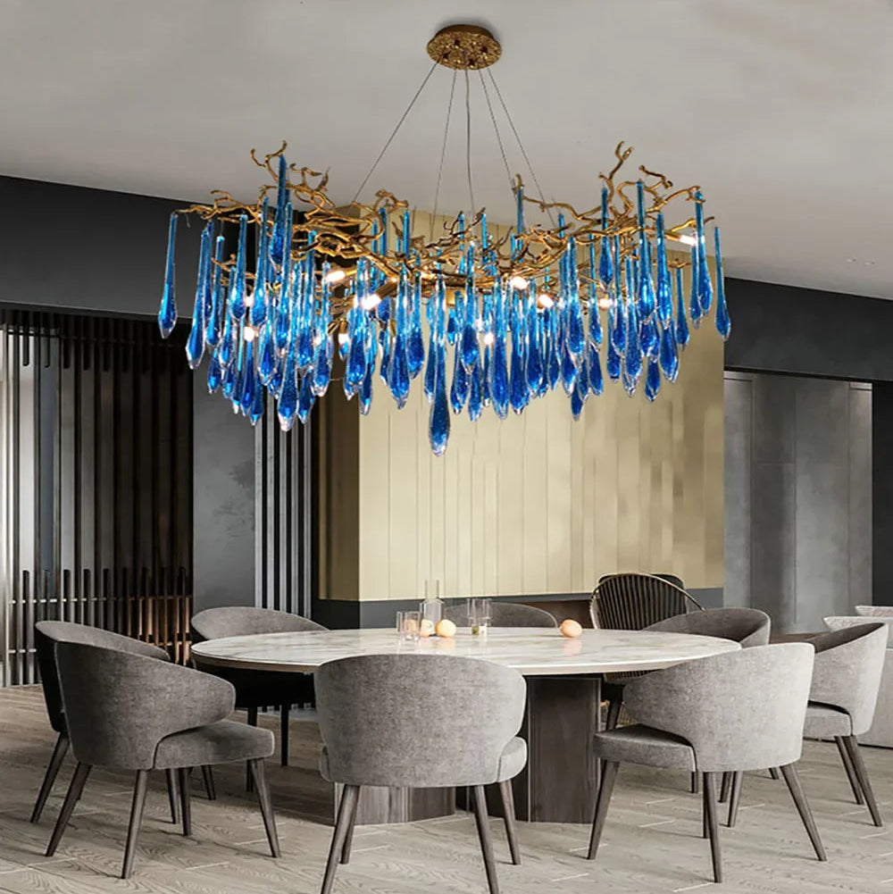 Bral Crystal Branch Chandelier Round 120 cm | Celestre