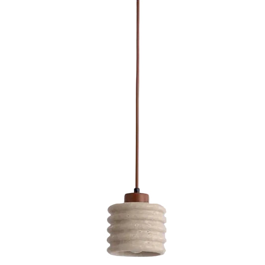 Elara Travertine Beehive Pendant Light | Celestre