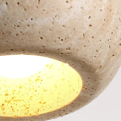 Elma Travertine Gourd Pendant Light | Celestre