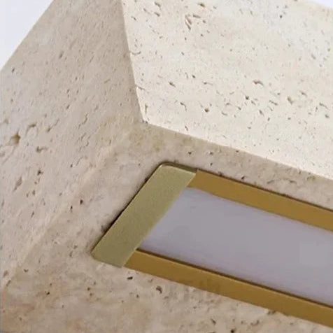 Eali Travertine Linear Outdoor Wall Light | Celestre