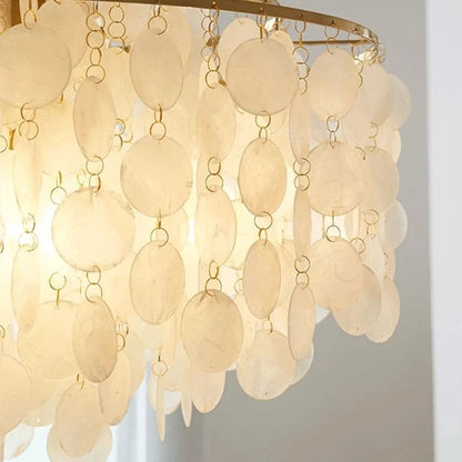 Evell Round Shell Chandelier | Celestre