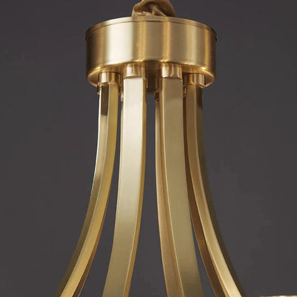 Dena Antique Fluted Glass Chandelier | Celestre