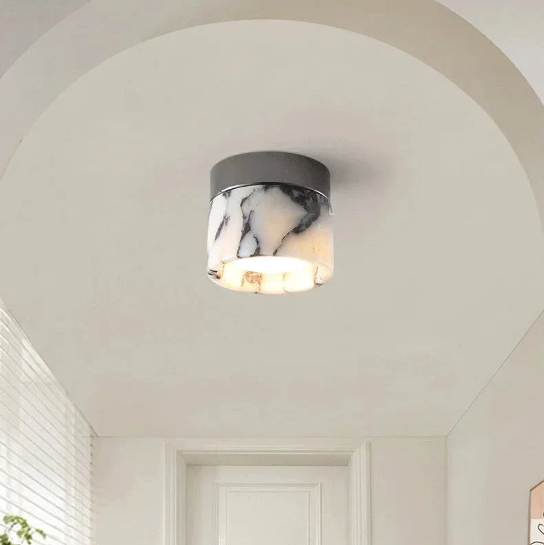 Fern Drum Marble Ceiling Light | Celestre