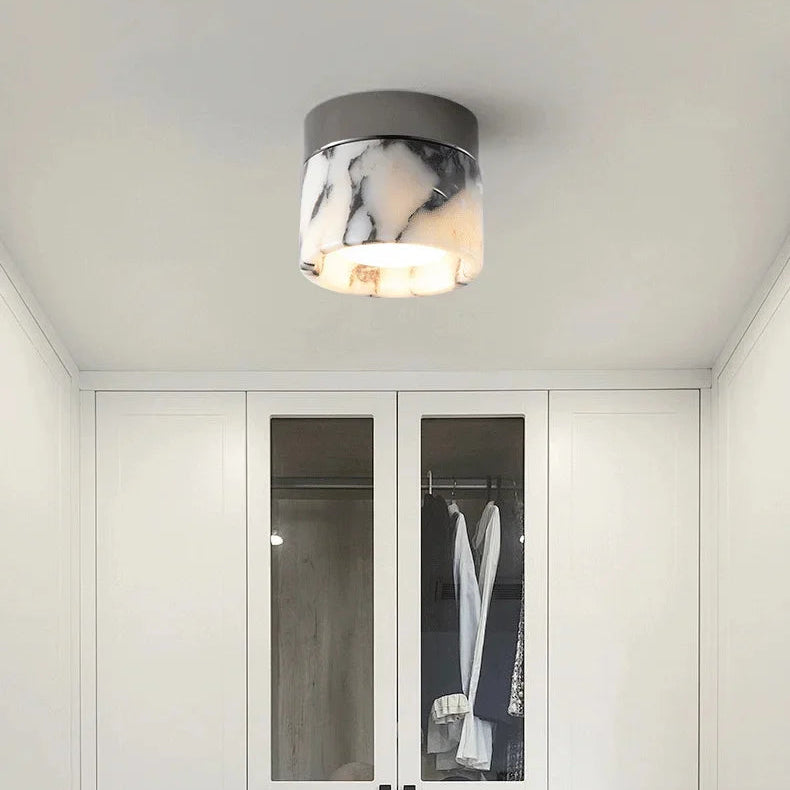 Fern Drum Marble Ceiling Light | Celestre