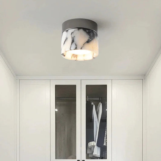 Fern Drum Marble Ceiling Light | Celestre