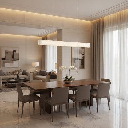 Javel Marble Cylindrical Chandelier 200 cm | Celestre