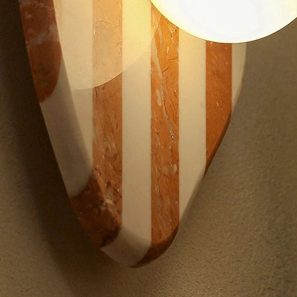 Jiwa Ovoid Zebra Wall Light | Celestre