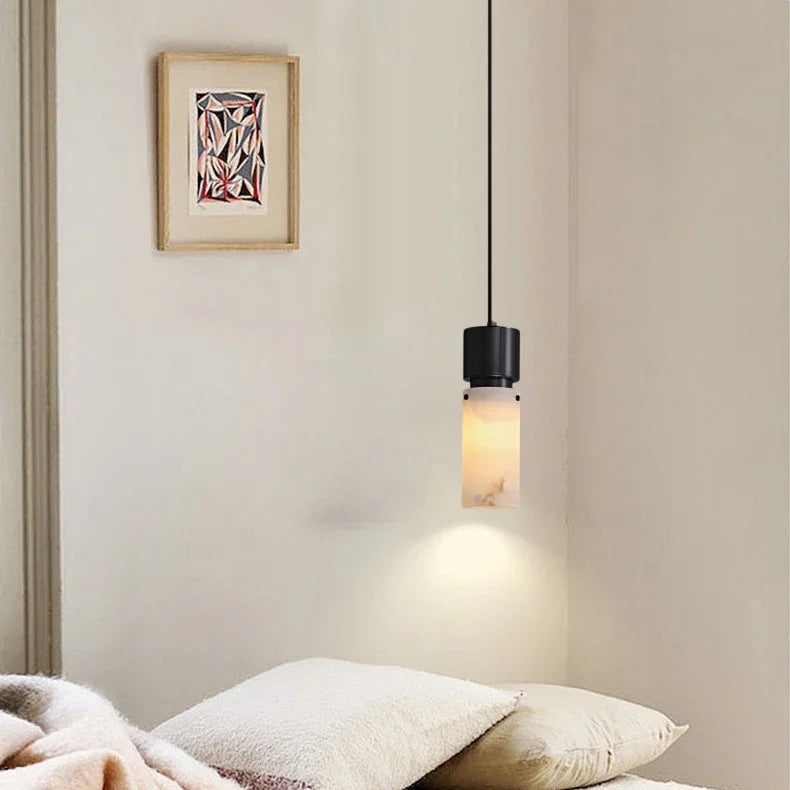 Nexa Marble Cylinder Pendant Light | Celestre