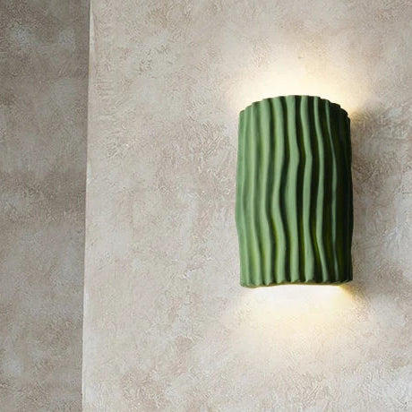 Kyra Fluted Wavy Bi Directional Wall Light | Celestre
