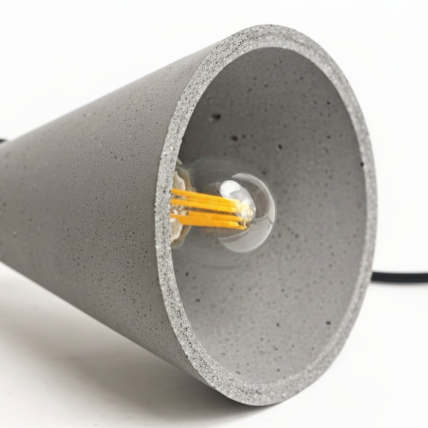 Evila Concrete Conical Pendant Light | Celestre