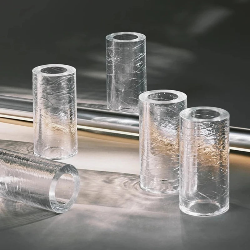 Lyra Linear Flute Glass Chandelier | Celestre