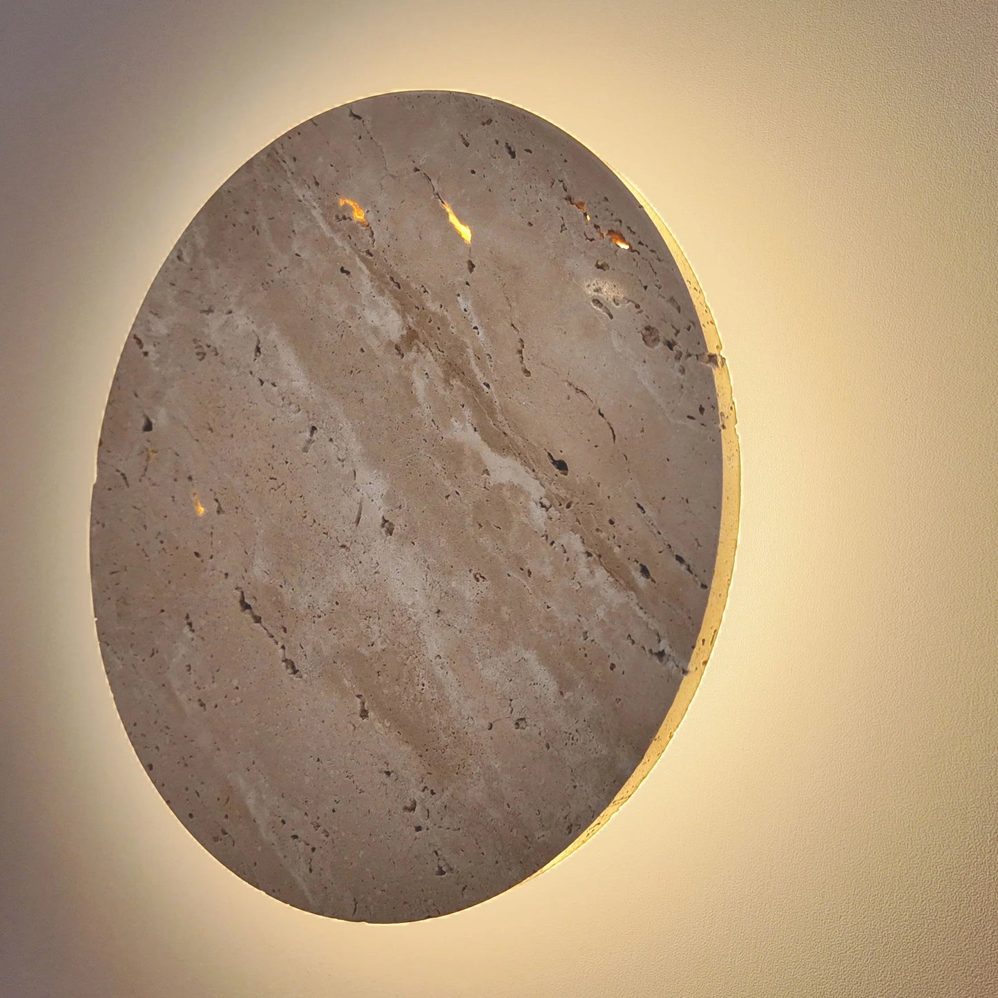Sera Travertine Contemporary Wall Light | Celestre