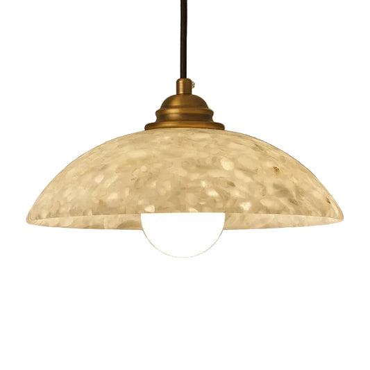 Fova Marble Spliced Bowl Pendant Light | Celestre