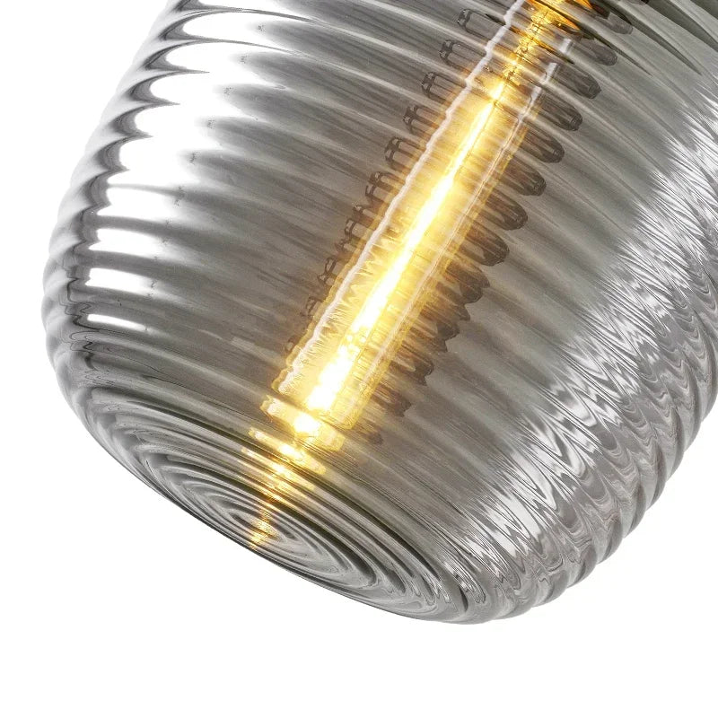 Miel Ribbed Oval Pendant Light | Celestre