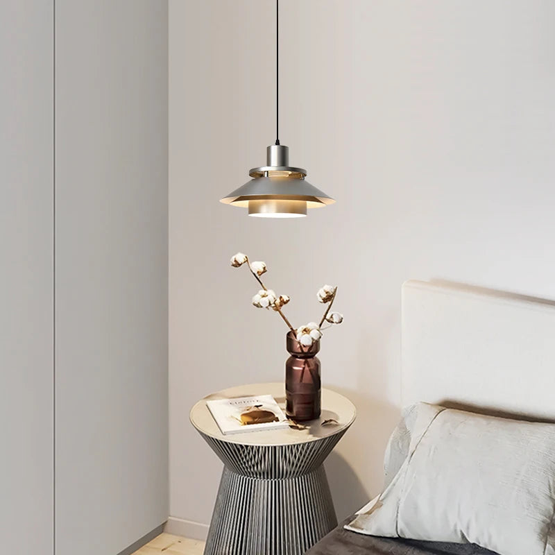 Zenvi Nordic Aluminium Layered Cone Pendant Light 23cm | Celestre