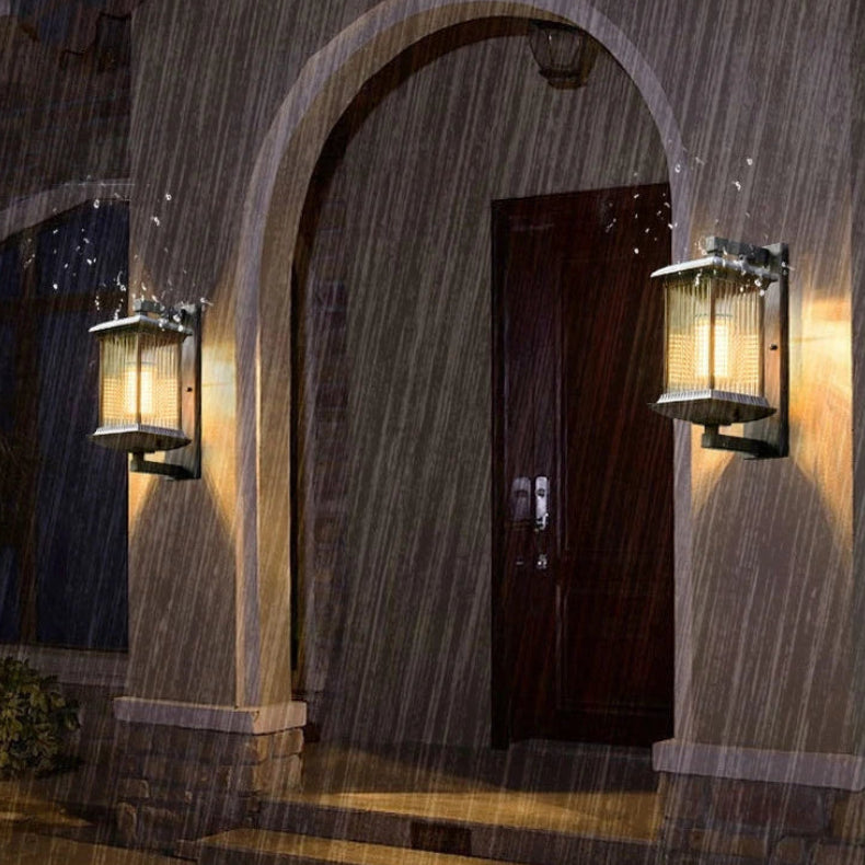 Ilyx Outdoor Fluted Glass Wall Light | Celestre