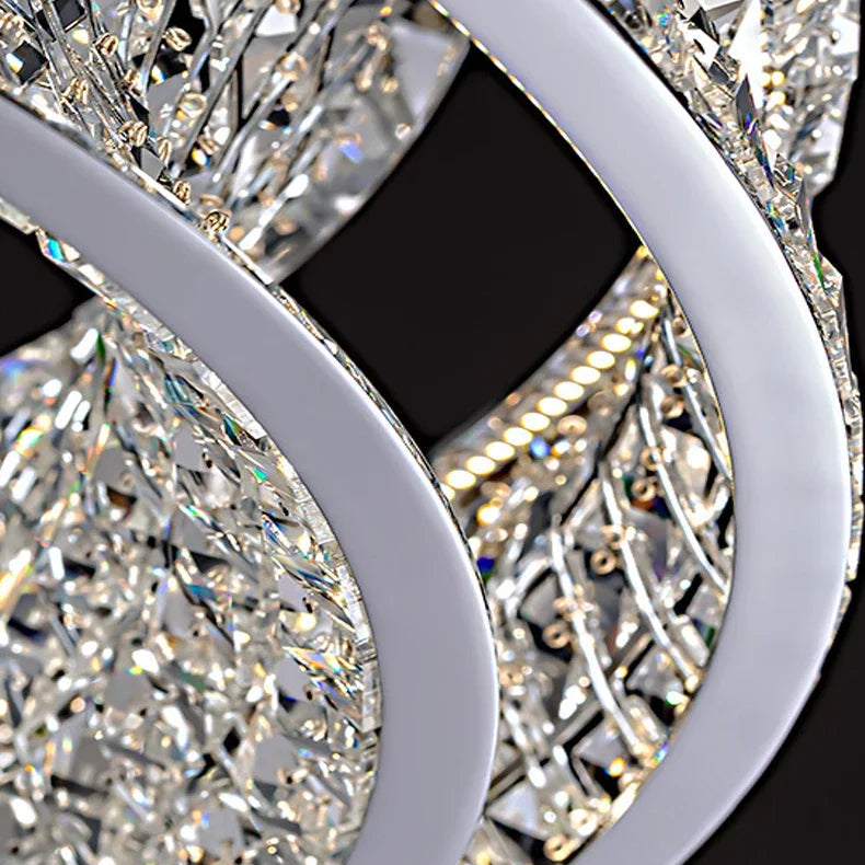 Dril Crystal Prism Ring Chandelier | Celestre