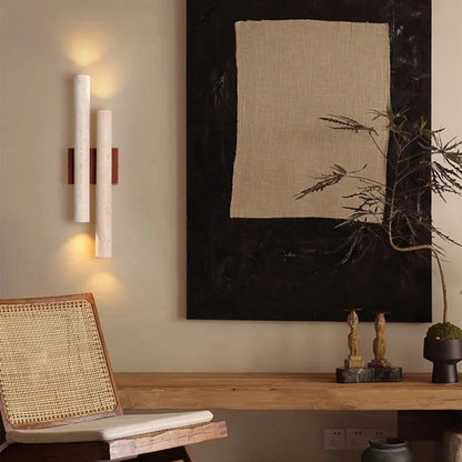 Enzo Travertine Duo Wall Light | Celestre