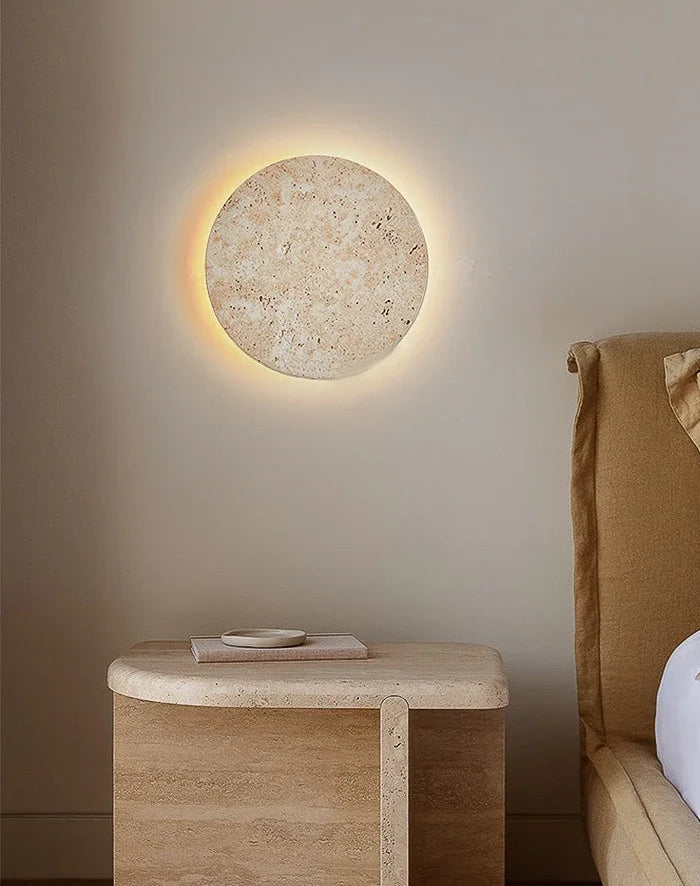 Sera Travertine Contemporary Wall Light | Celestre