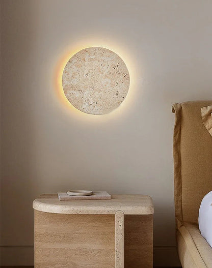 Sera Travertine Contemporary Wall Light | Celestre
