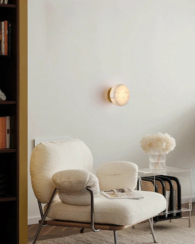 Lione Marble Round Wall Light | Celestre