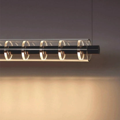 Zola Linear Rings Flute Pendant Light | Celestre