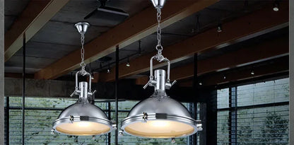 Torvo Industrial Nautical Dome Pendant Light | Celestre