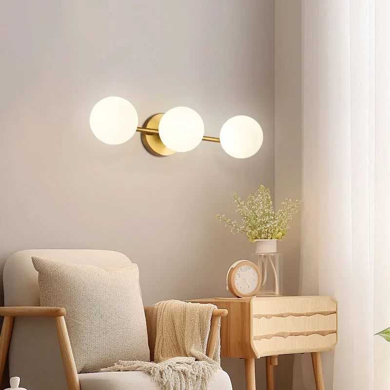 Naro Glass Globe Wall Light | Celestre