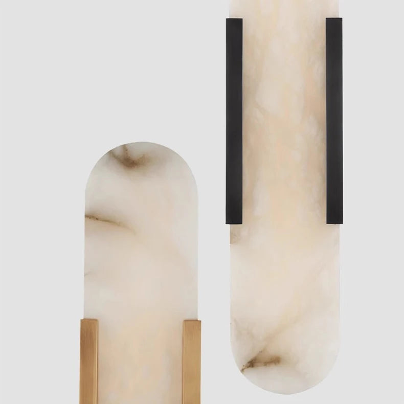 Liro Alabaster Pill Shaped Wall Light | Celestre