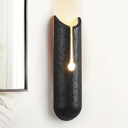 Tira Travertine Cylindrical Slit Wall Light | Celestre
