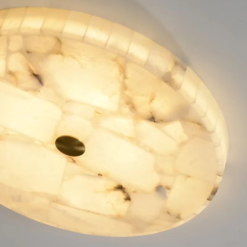 Rilix Alabaster Circular Ceiling Light | Celestre