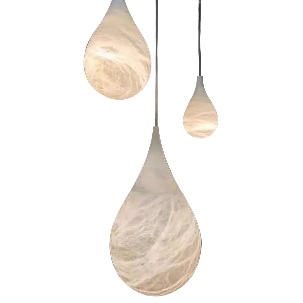 Fyna Alabaster Teardrop Pendant Light | Celestre