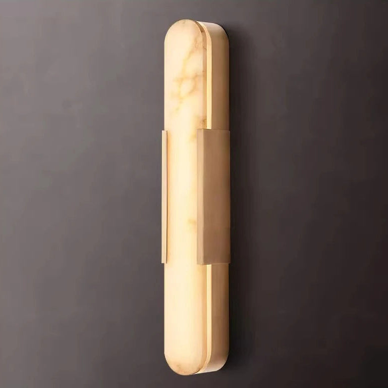 Liro Alabaster Pill Shaped Wall Light | Celestre