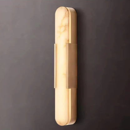 Liro Alabaster Pill Shaped Wall Light | Celestre