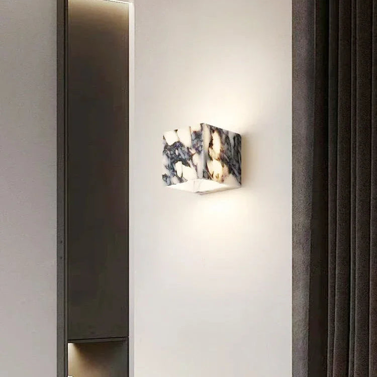 Avely Block Marble Wall Light | Celestre