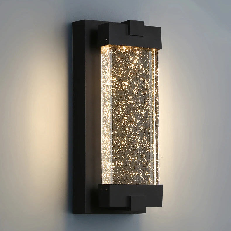 Lari Crystal Bubble Glass Outdoor Wall Light | Celestre